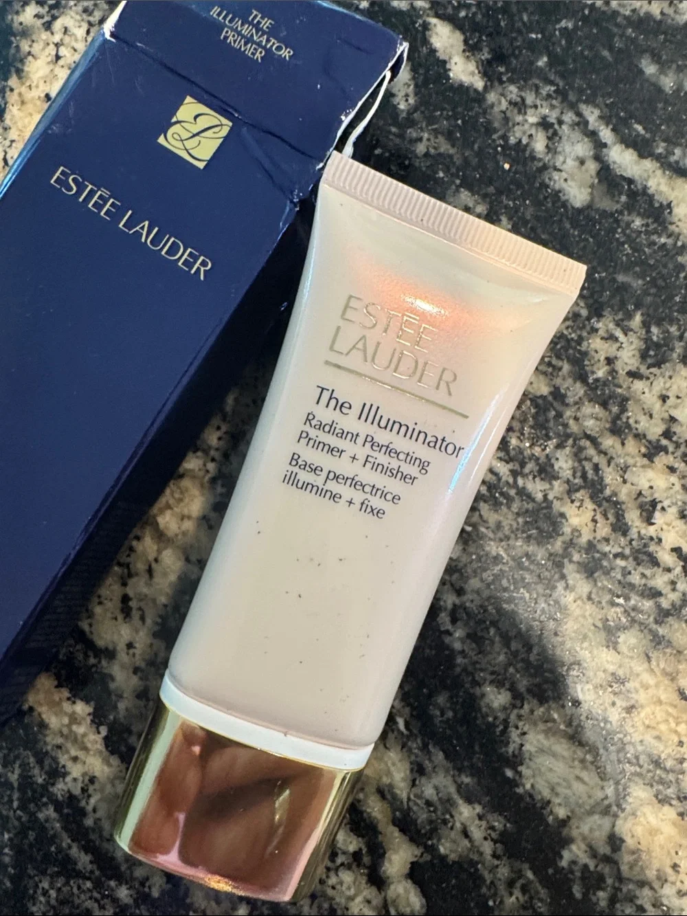Estee Lauder Illuminator Primer in Pearl White with Gold Accents